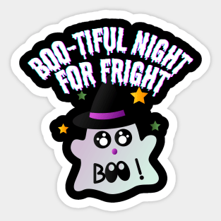 Boo-tiful Night For Fright - halloween couple Sticker